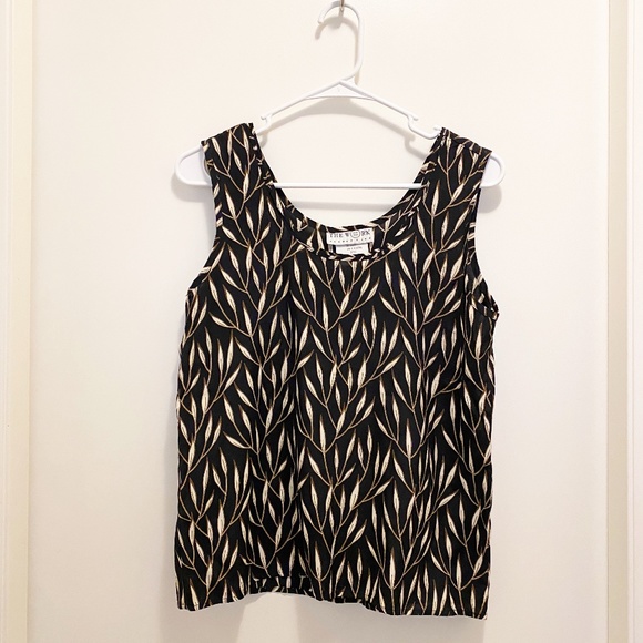 The Work 2 Piece Floral Tank & Skirt Set Black 4 S - Picture 2 of 10